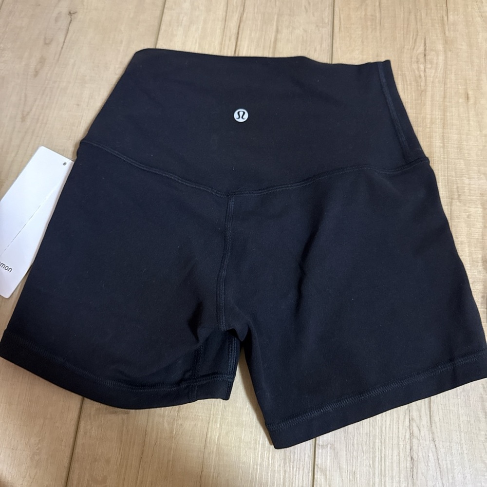 lululemon high rise align biker shorts